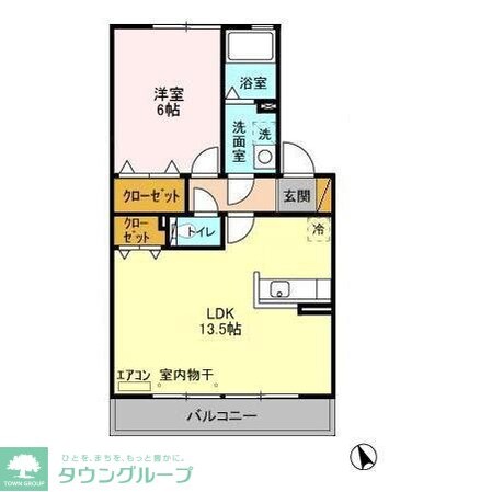 クレール・エスパスの物件間取画像